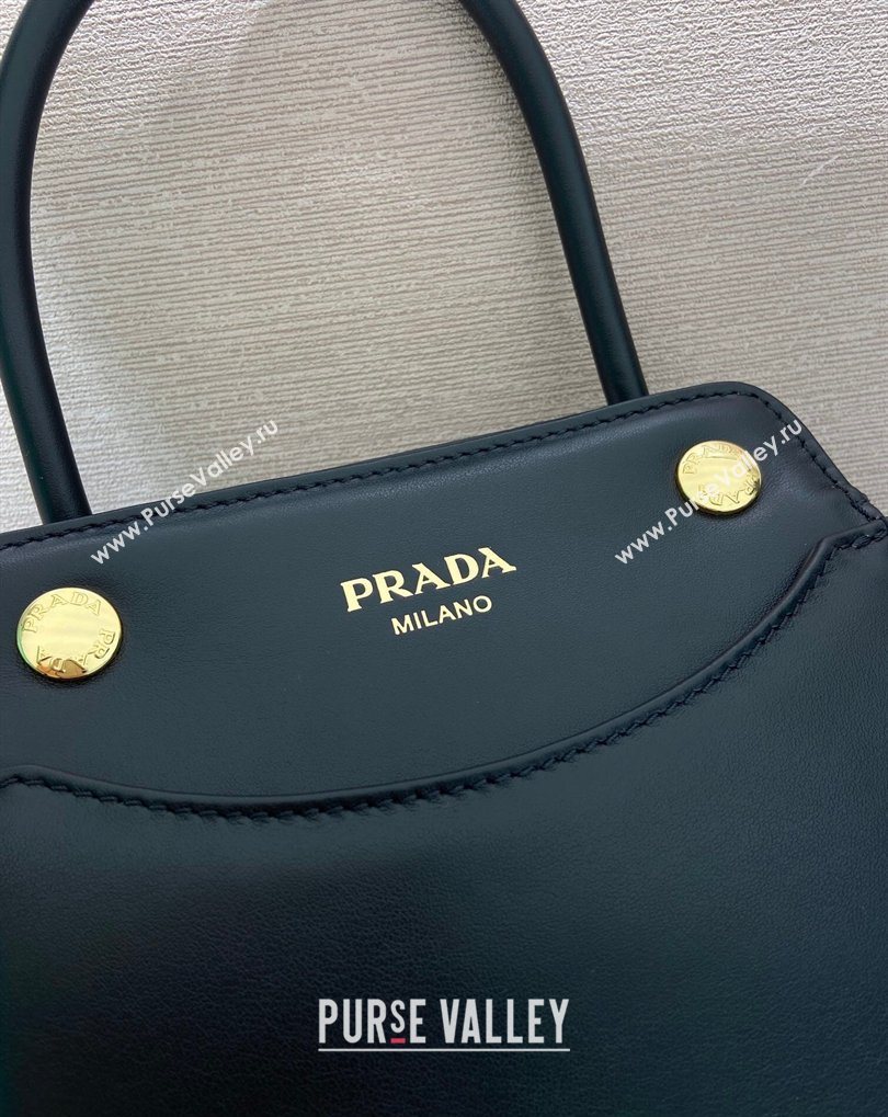 Prada Carry mini leather handbag Black 2026 1BA496 (YZ-260410108)