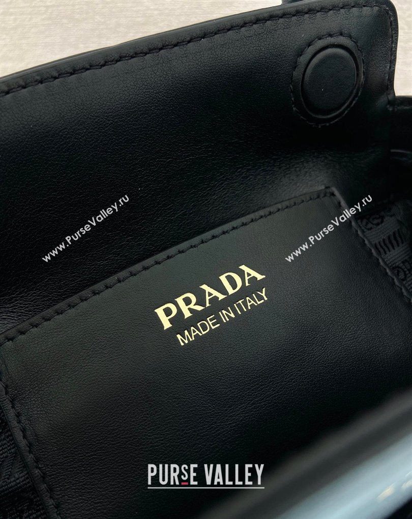 Prada Carry mini leather handbag Black 2026 1BA496 (YZ-260410108)
