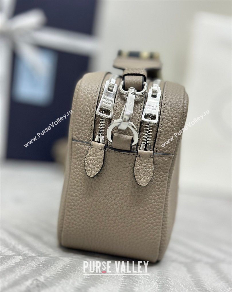 Prada Small leather shoulder bag 1BH082 Slate Grey 2026 (YZ-260410109)