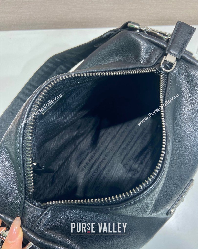 Prada Explore Leather Shoulder bag Black 2026 2VH206 (YZ-260410077)