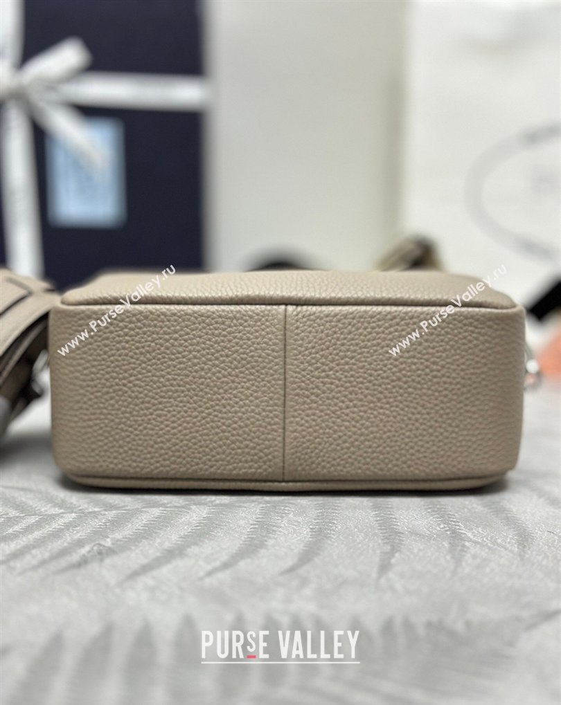 Prada Small leather shoulder bag 1BH082 Slate Grey 2026 (YZ-260410109)