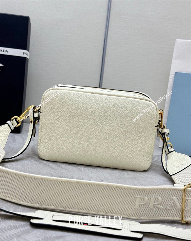 Prada Small leather shoulder bag 1BH082 White 2026 (YZ-260410110)