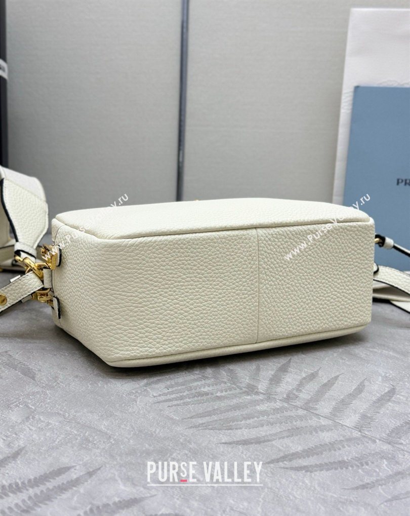 Prada Small leather shoulder bag 1BH082 White 2026 (YZ-260410110)