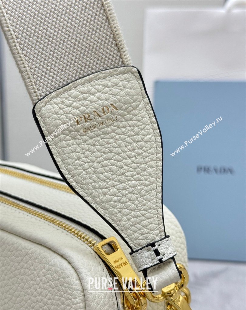 Prada Small leather shoulder bag 1BH082 White 2026 (YZ-260410110)