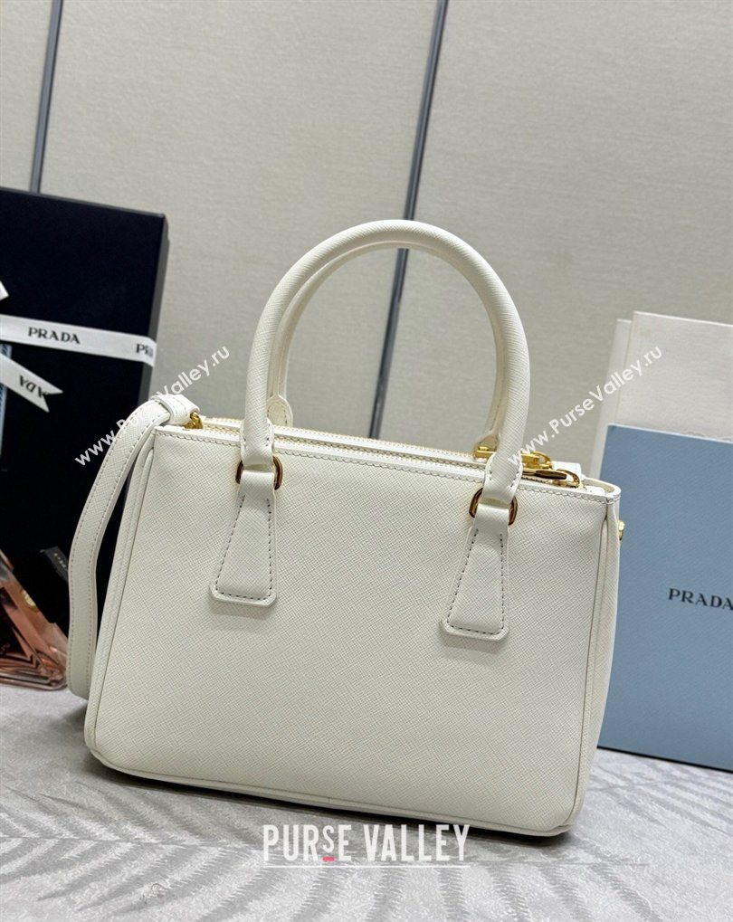 Prada Galleria small Saffiano leather bag White 2026 1BA896 (YZ-260410118)