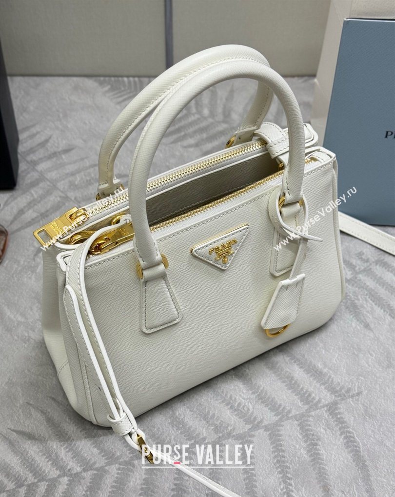 Prada Galleria small Saffiano leather bag White 2026 1BA896 (YZ-260410118)