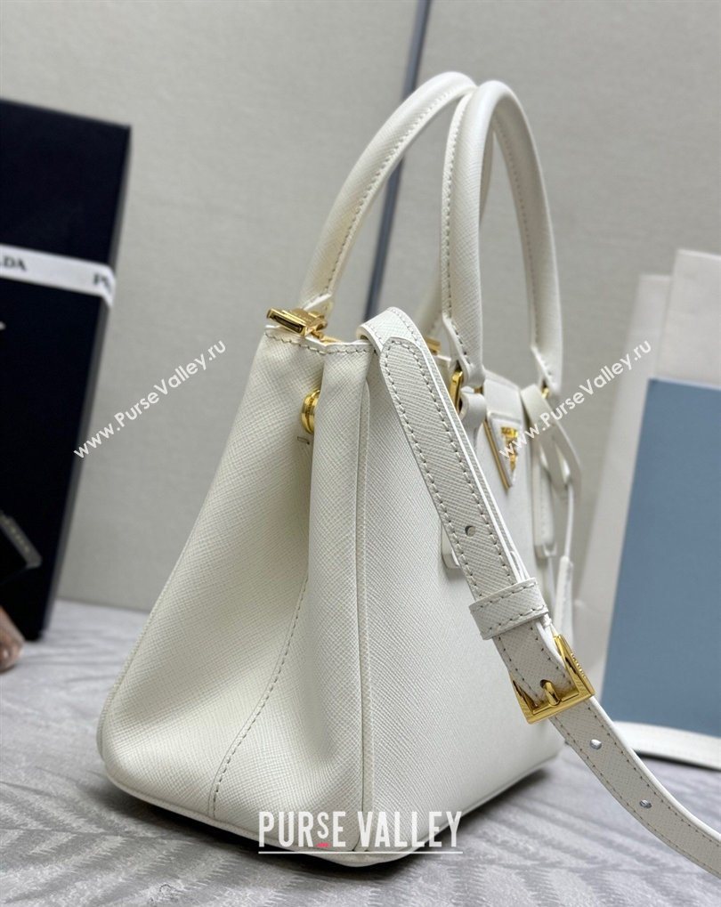 Prada Galleria small Saffiano leather bag White 2026 1BA896 (YZ-260410118)