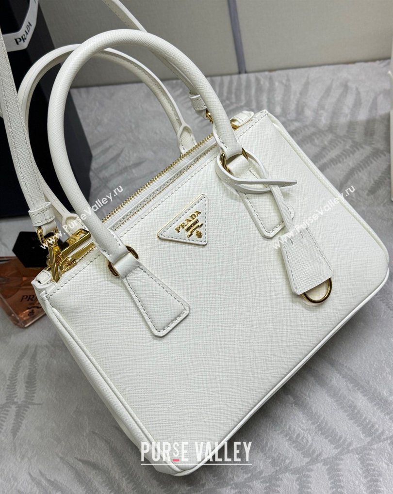 Prada Galleria small Saffiano leather bag White 2026 1BA896 (YZ-260410118)