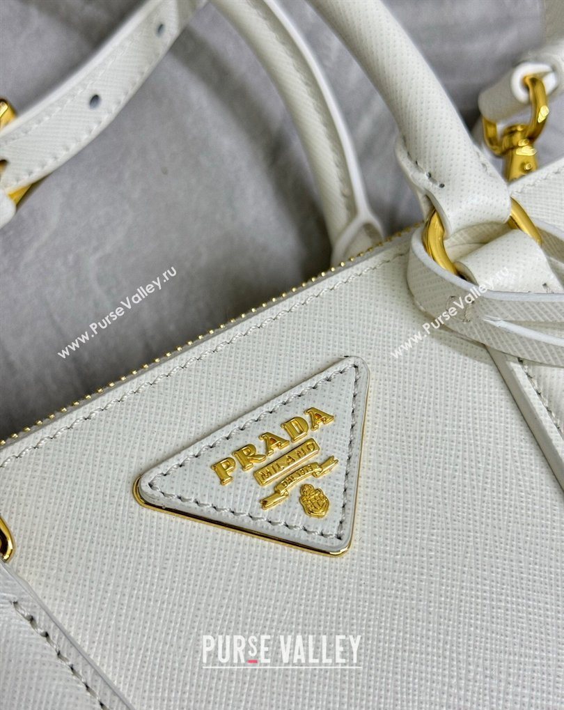 Prada Galleria small Saffiano leather bag White 2026 1BA896 (YZ-260410118)