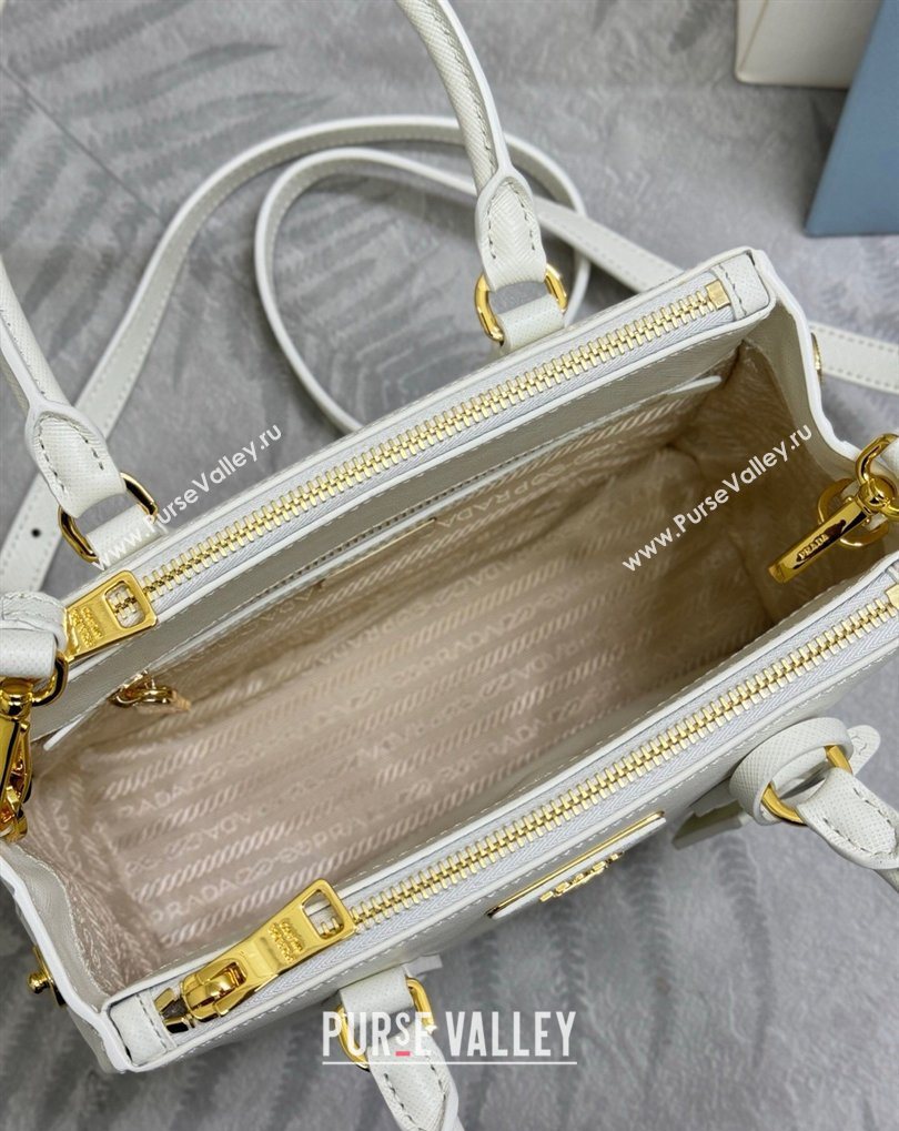 Prada Galleria small Saffiano leather bag White 2026 1BA896 (YZ-260410118)