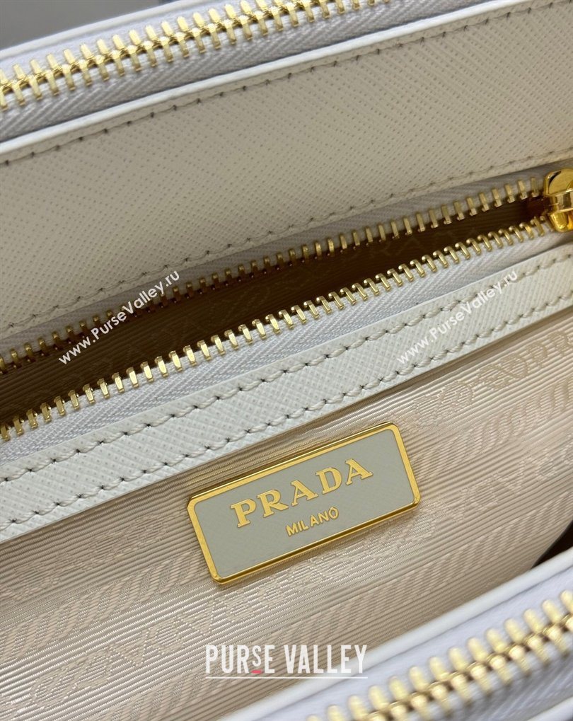Prada Galleria small Saffiano leather bag White 2026 1BA896 (YZ-260410118)