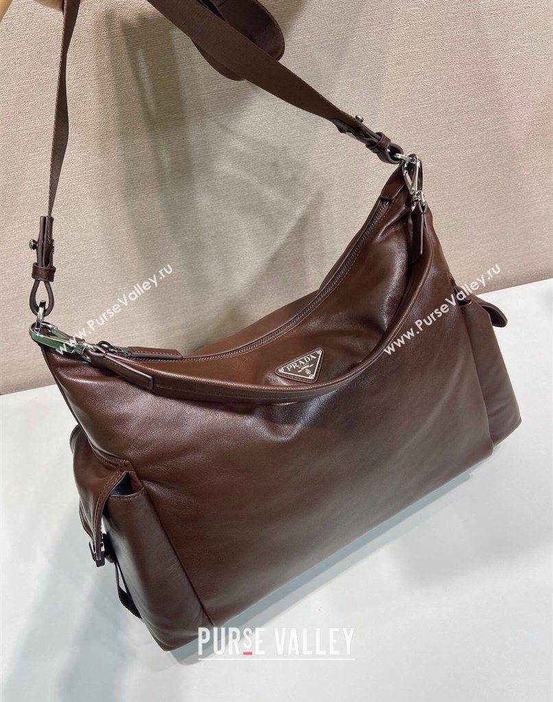 Prada Mens Explore Calf Leather bag Coffee Brown 2026 2VH204 (YZ-260410080)