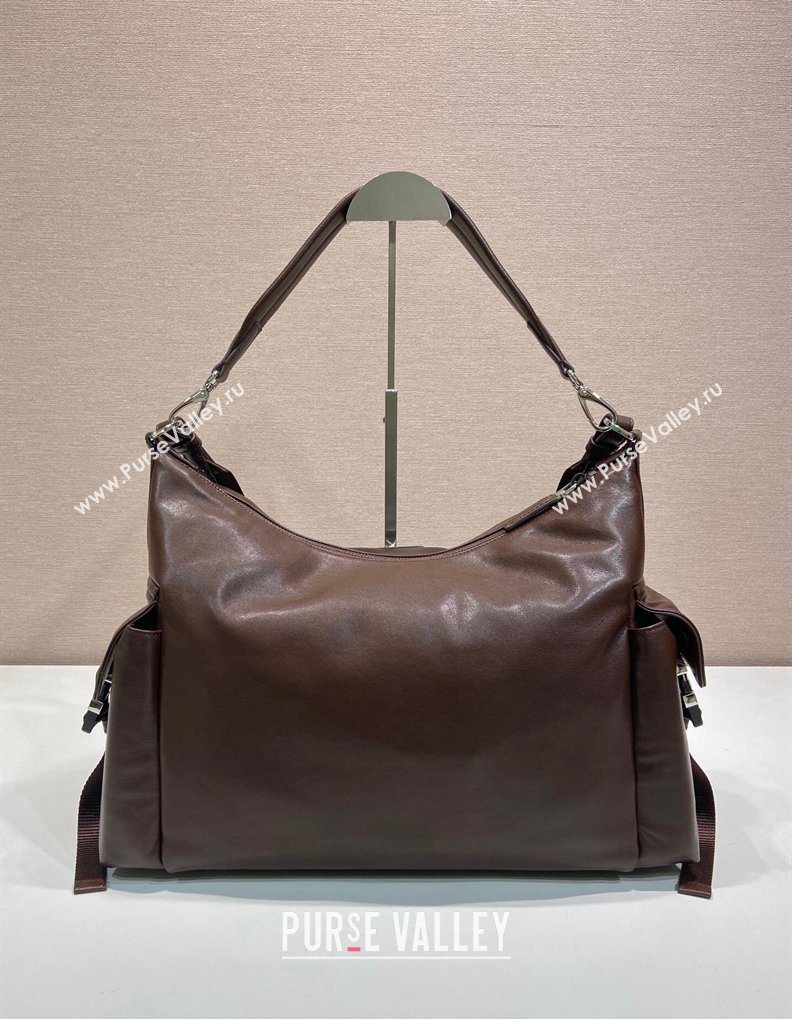 Prada Mens Explore Calf Leather bag Coffee Brown 2026 2VH204 (YZ-260410080)
