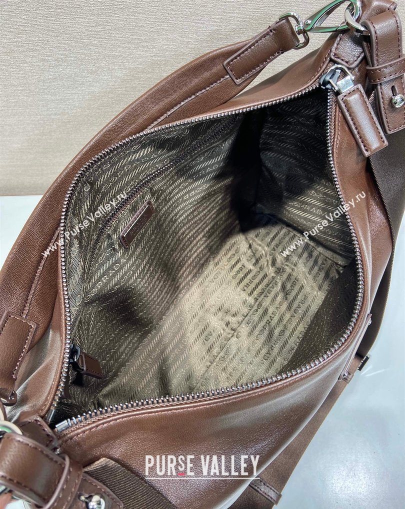 Prada Mens Explore Calf Leather bag Coffee Brown 2026 2VH204 (YZ-260410080)