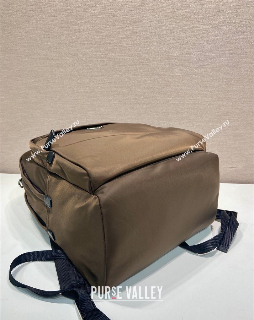 Prada Re-Nylon and Saffiano Leather Backpack Bag 2VZ048 Brown 2026 (YZ-260410133)