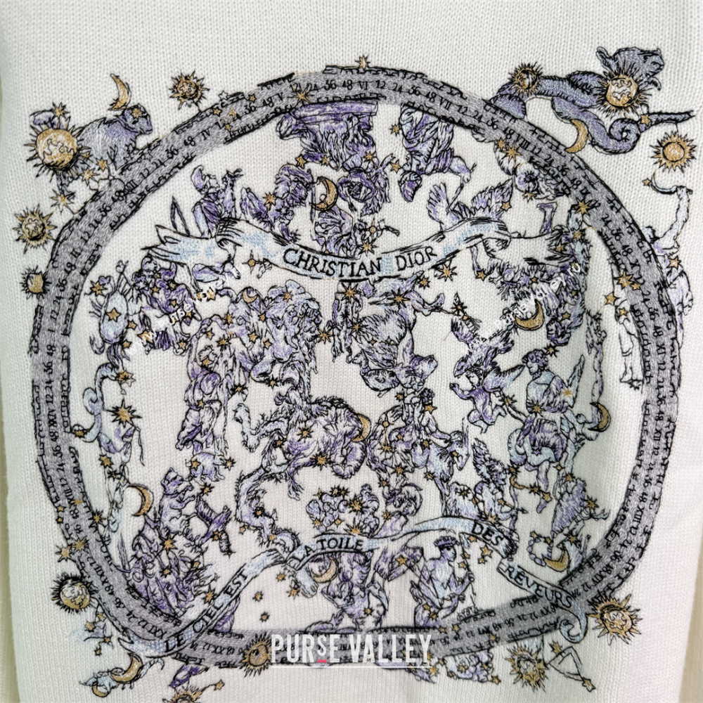 Dior Wool Sweater with Embroidery White 2025 0814 (QI-250814118)