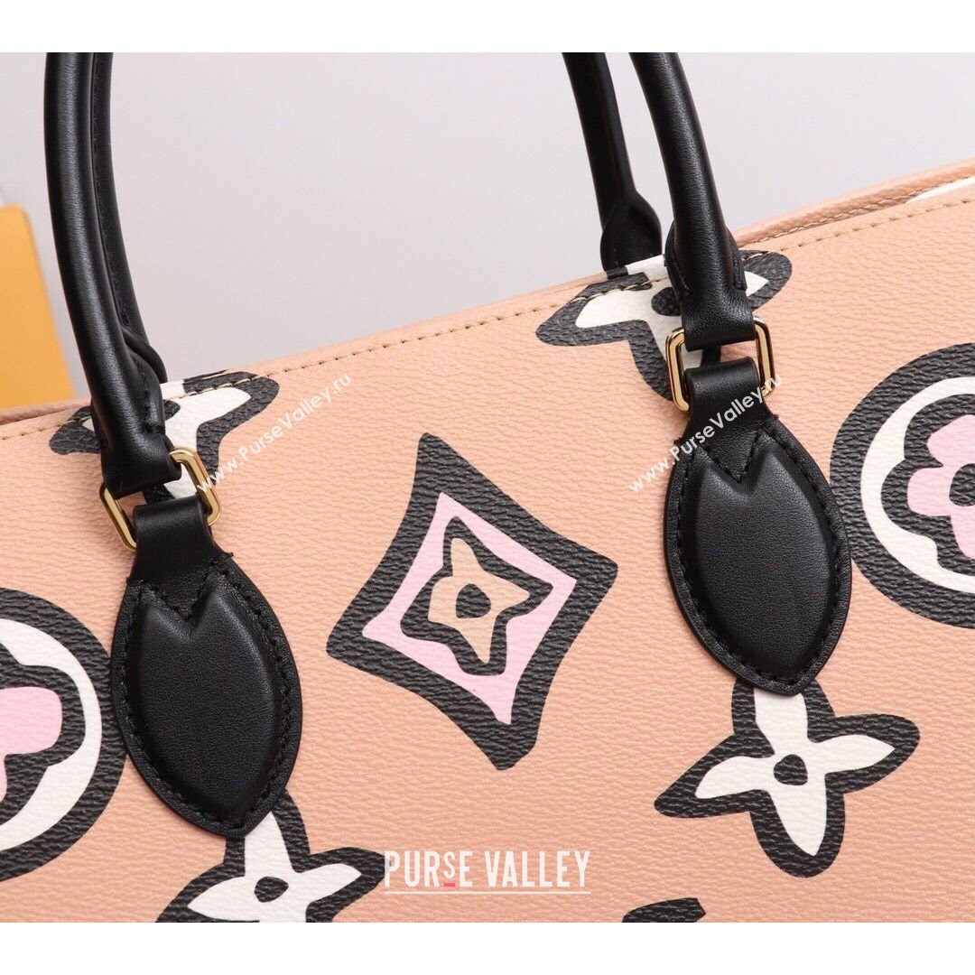 Louis Vuitton Onthego GM Tote Bag in Graphic Monogram Canvas M45814 Arizona Beige 2021 (juan-21081049)