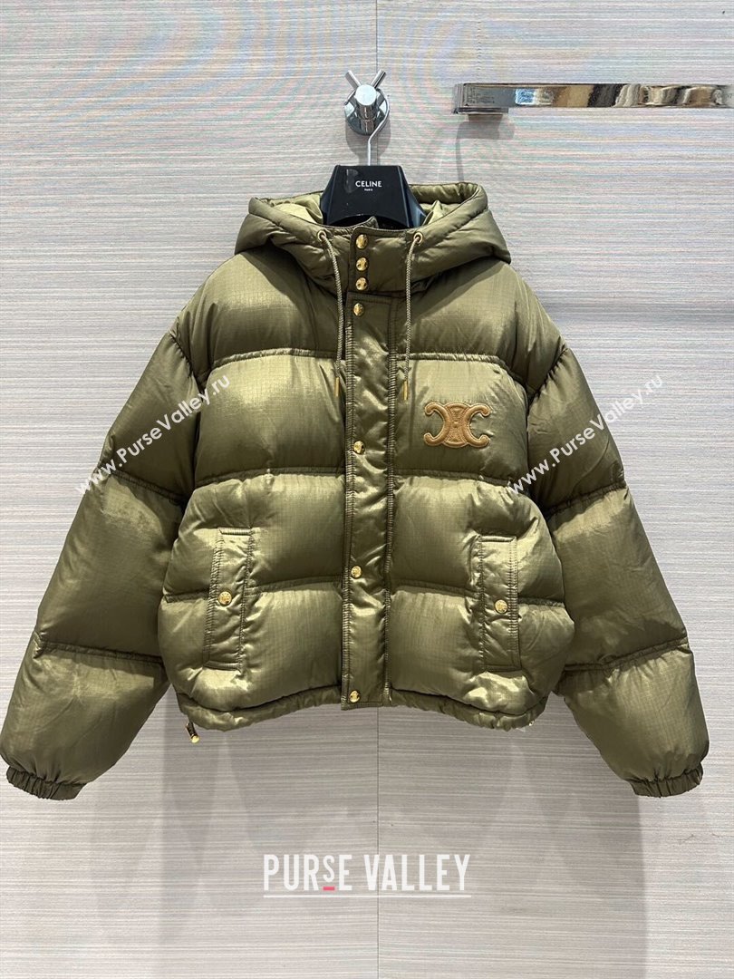 Celine Down Jacket C11229 Green 2024 (Q-2411229)