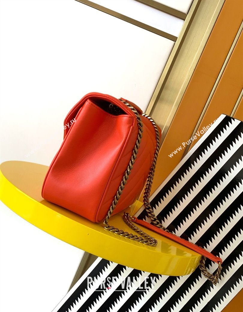 Saint Laurent Loulou Medium Bag in Matelasse Lambskin Celosia Red 2025 801439 (YY-250206017)