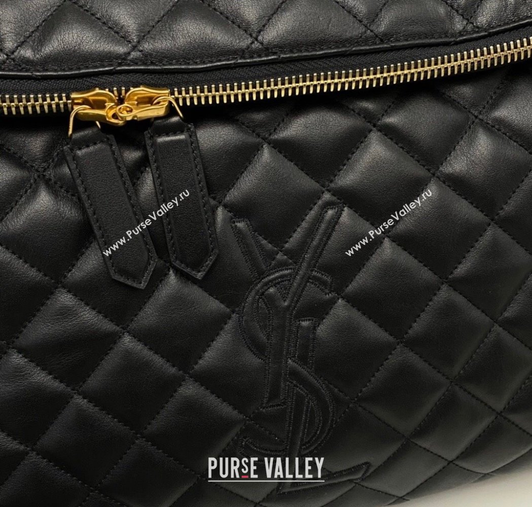 Saint Laurent ES Giant Travel Maxi Supple Bag in Quilted Calf Leather 736009 Black 2025 (nana-250206010)