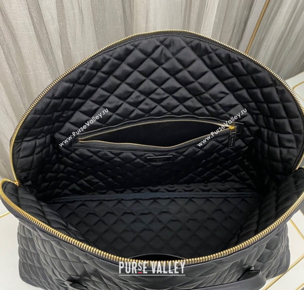 Saint Laurent ES Giant Travel Maxi Supple Bag in Quilted Calf Leather 736009 Black 2025 (nana-250206010)