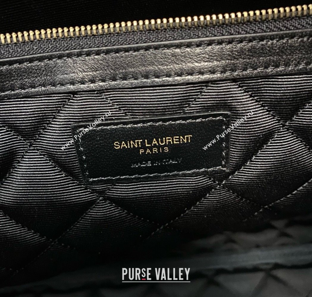 Saint Laurent ES Giant Travel Maxi Supple Bag in Quilted Calf Leather 736009 Black 2025 (nana-250206010)