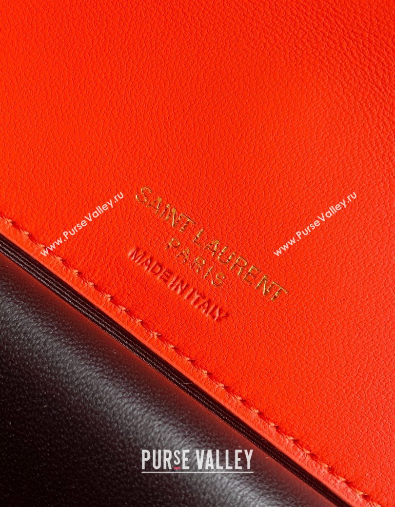 Saint Laurent Loulou Small Bag in Matelasse Lambskin Celosia Red 2025 801437 (YY-250206023)