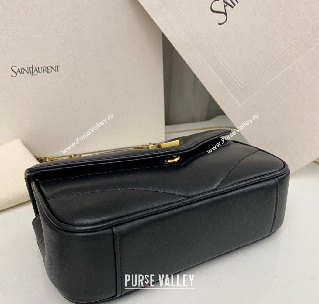 Saint Laurent Loulou Mini Bag in Matelasse Lambskin Black 2025 821749 (nana-250206027)