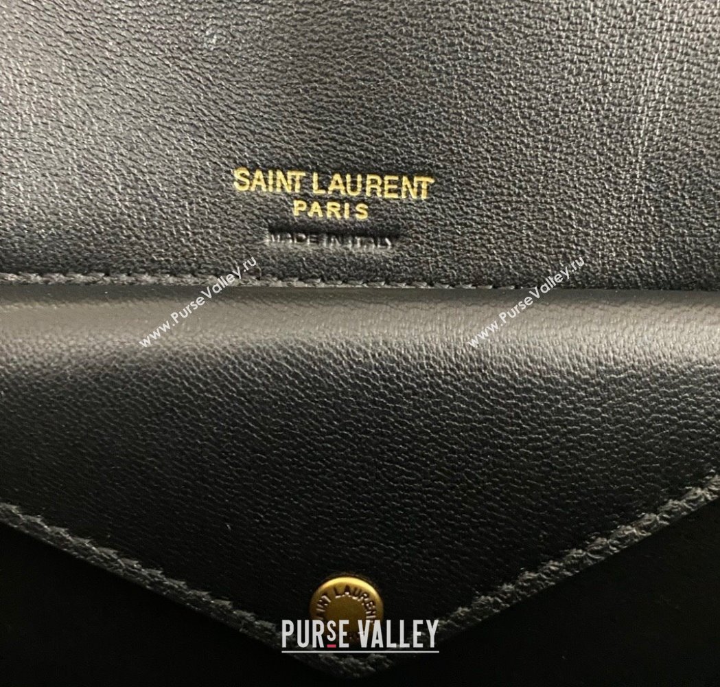 Saint Laurent Loulou Mini Bag in Matelasse Lambskin Black 2025 821749 (nana-250206027)