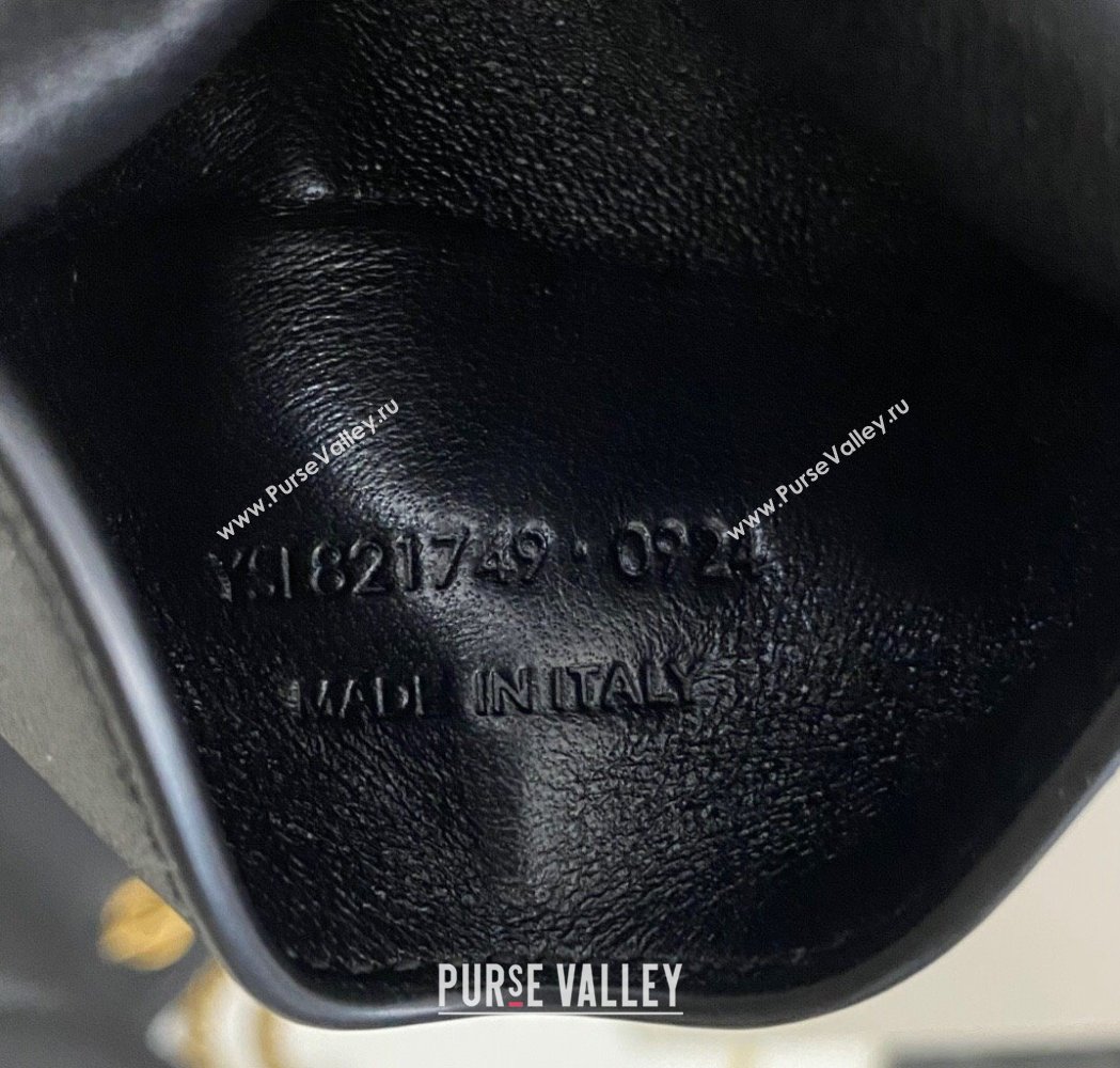 Saint Laurent Loulou Mini Bag in Matelasse Lambskin Black 2025 821749 (nana-250206027)