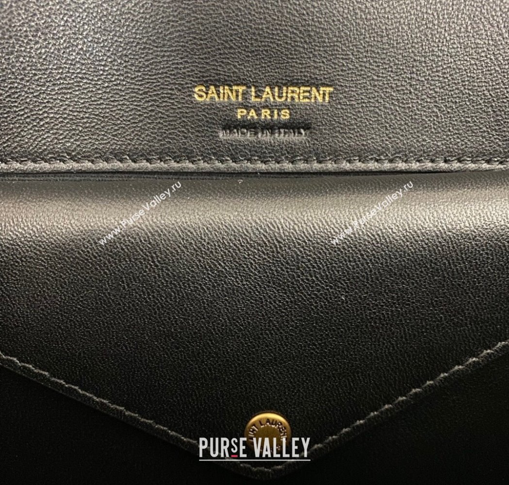 Saint Laurent Loulou Small Bag in Matelasse Lambskin Black 2025 801437 (nana-250206019)