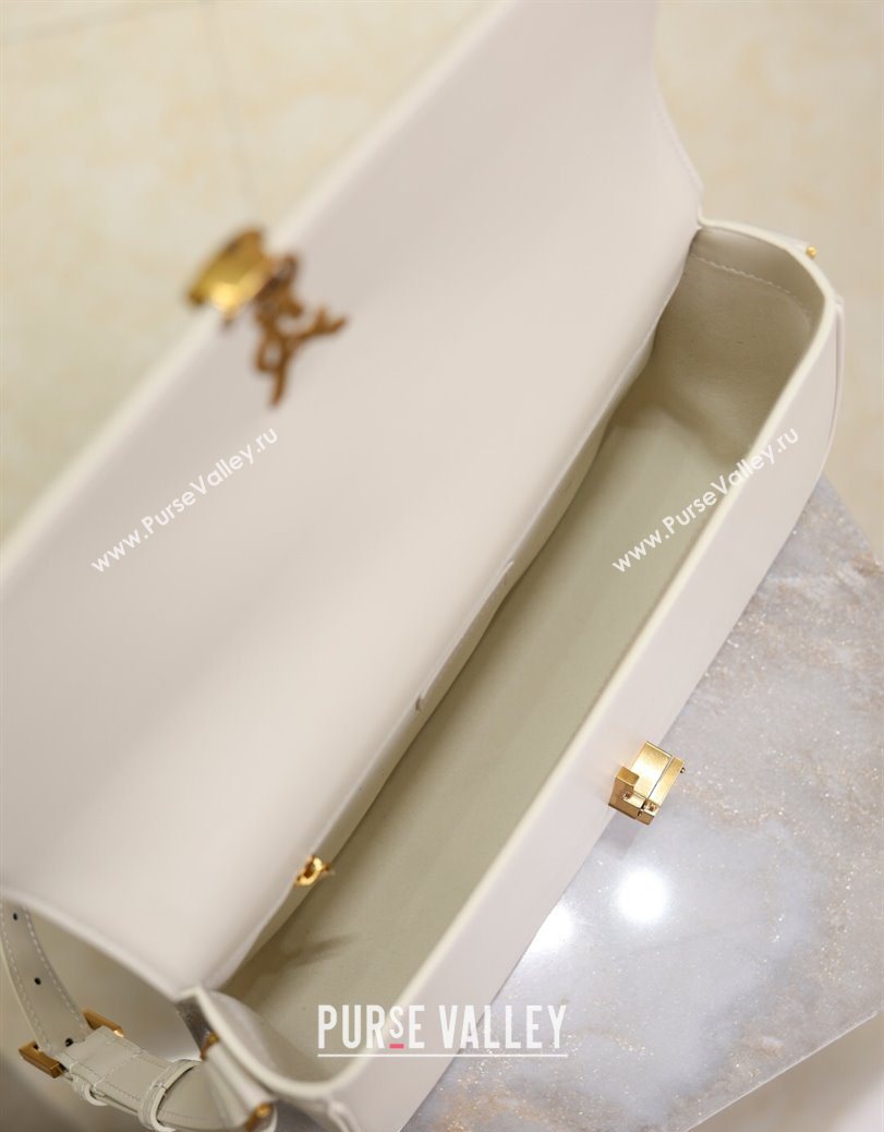 Saint Laurent Solferino Large Bag in Box Leather White 2025 832332 (YY-250801059)