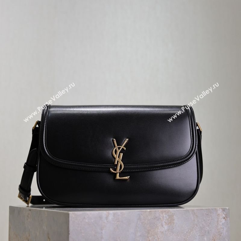 Saint Laurent Solferino Large Bag in Box Leather Black 2025 832332 (YY-250801060)