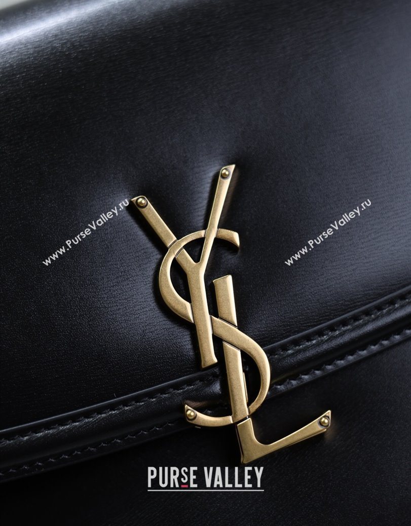 Saint Laurent Solferino Large Bag in Box Leather Black 2025 832332 (YY-250801060)