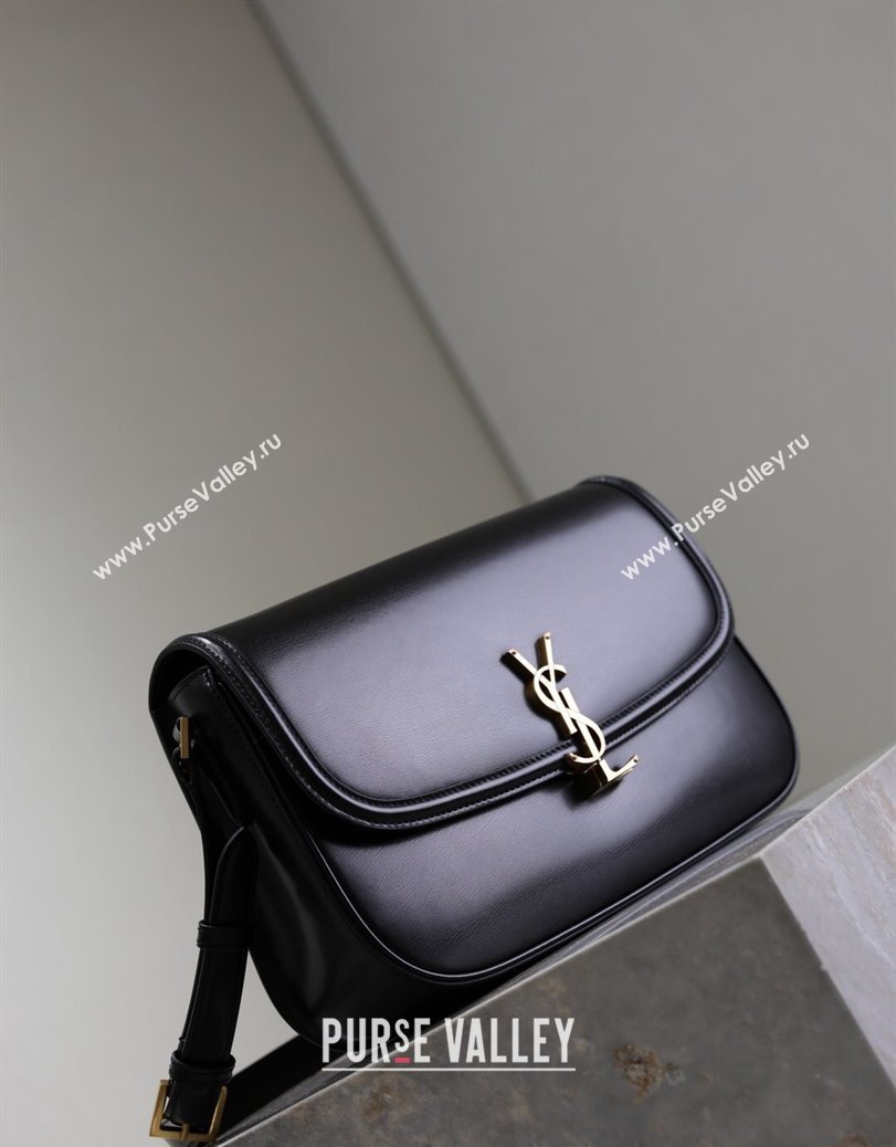 Saint Laurent Solferino Large Bag in Box Leather Black 2025 832332 (YY-250801060)