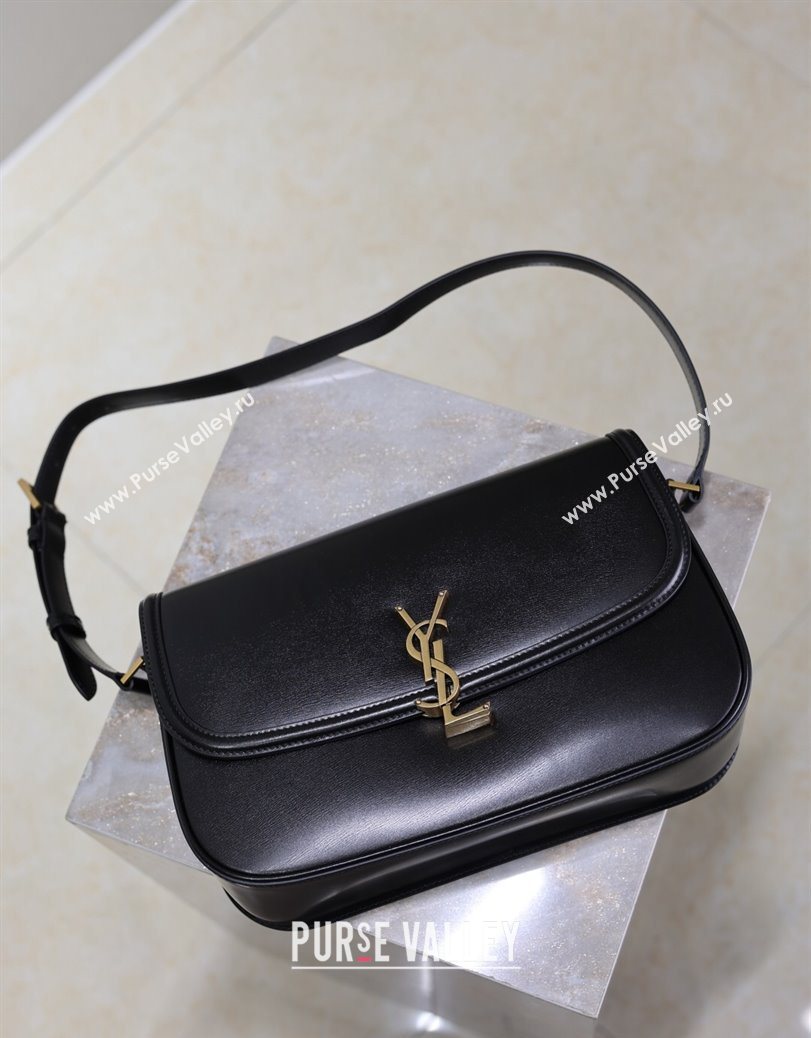 Saint Laurent Solferino Large Bag in Box Leather Black 2025 832332 (YY-250801060)
