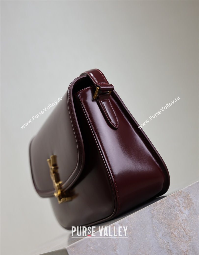 Saint Laurent Solferino Large Bag in Box Leather Rouge Cabernet 2025 832332 (YY-250801061)