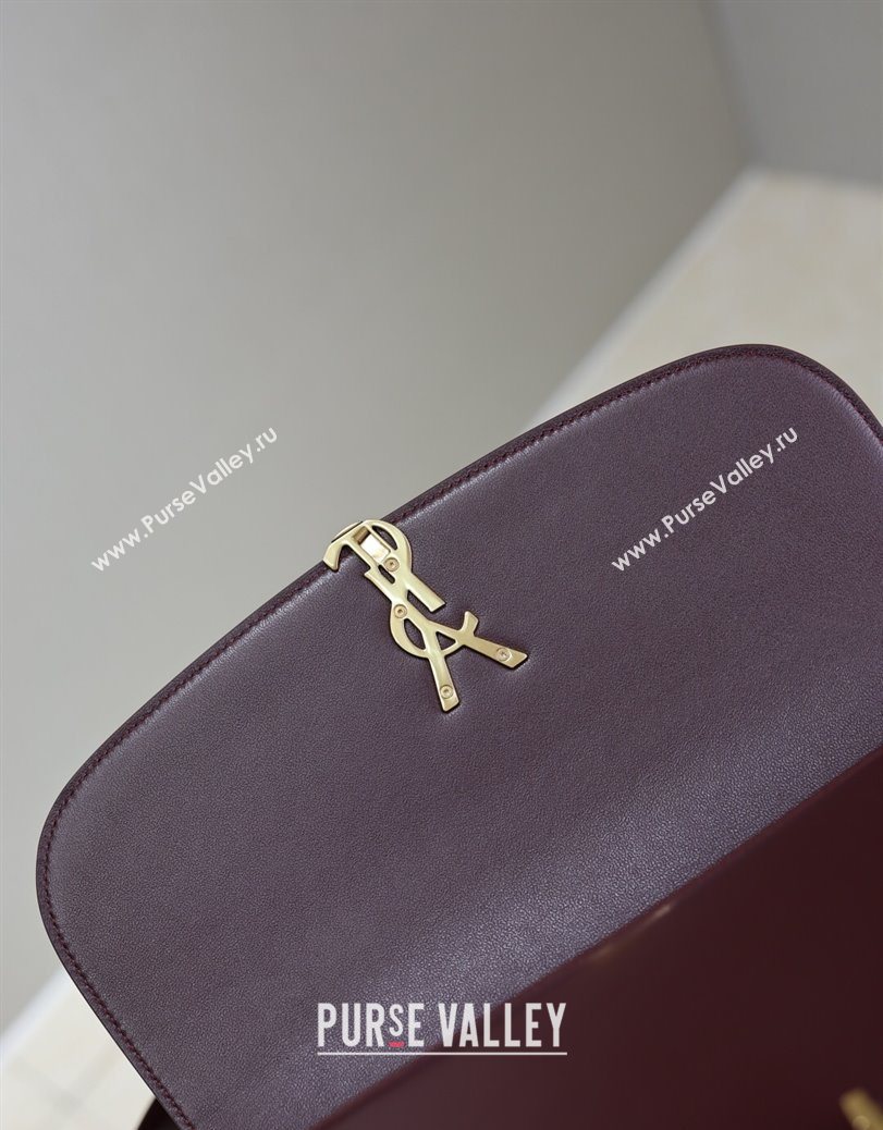 Saint Laurent Solferino Large Bag in Box Leather Rouge Cabernet 2025 832332 (YY-250801061)