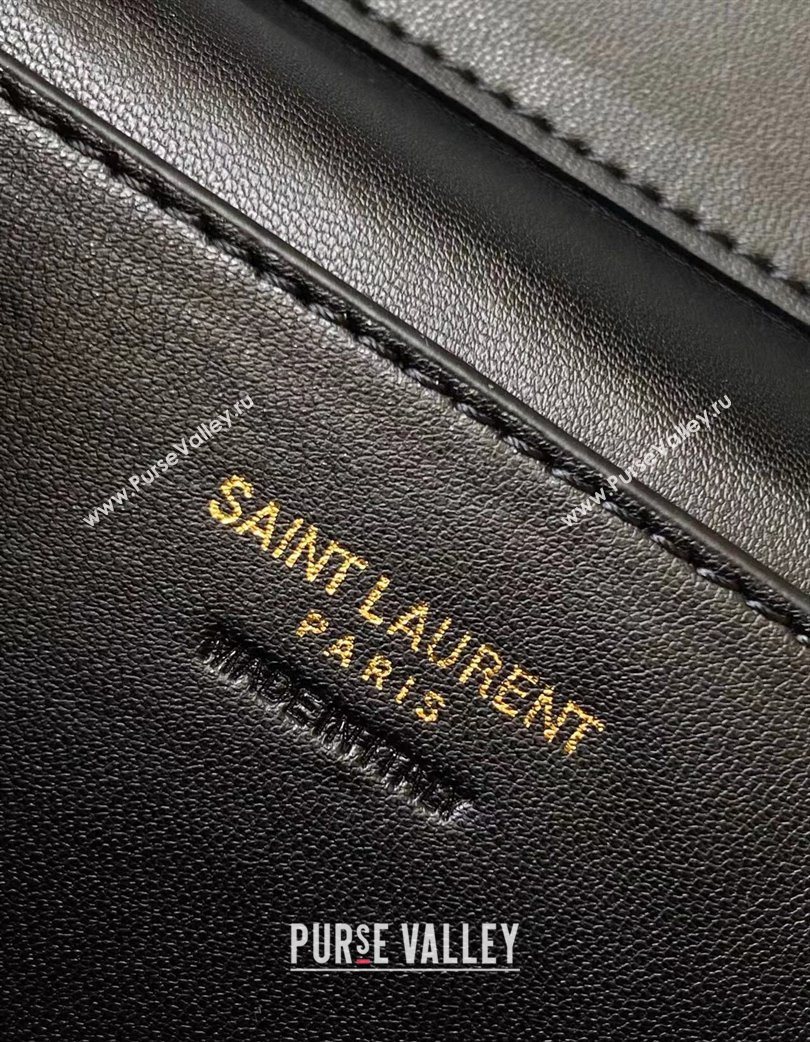 Saint Laurent Gaby Vanity Bag in Quilted Lambskin Leather Brown 2025 766731 (YY-250802033)