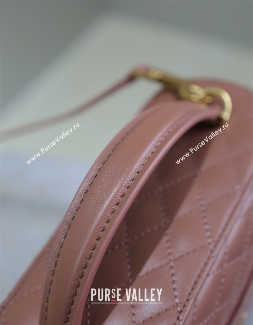 Saint Laurent Gaby Vanity Bag in Quilted Lambskin Barely Pink 2025 766731 (YY-250802035)