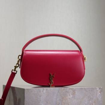Saint Laurent Voltaire Bag in Box Leather Fuchsia 2025 7876710 (YY-250801077)