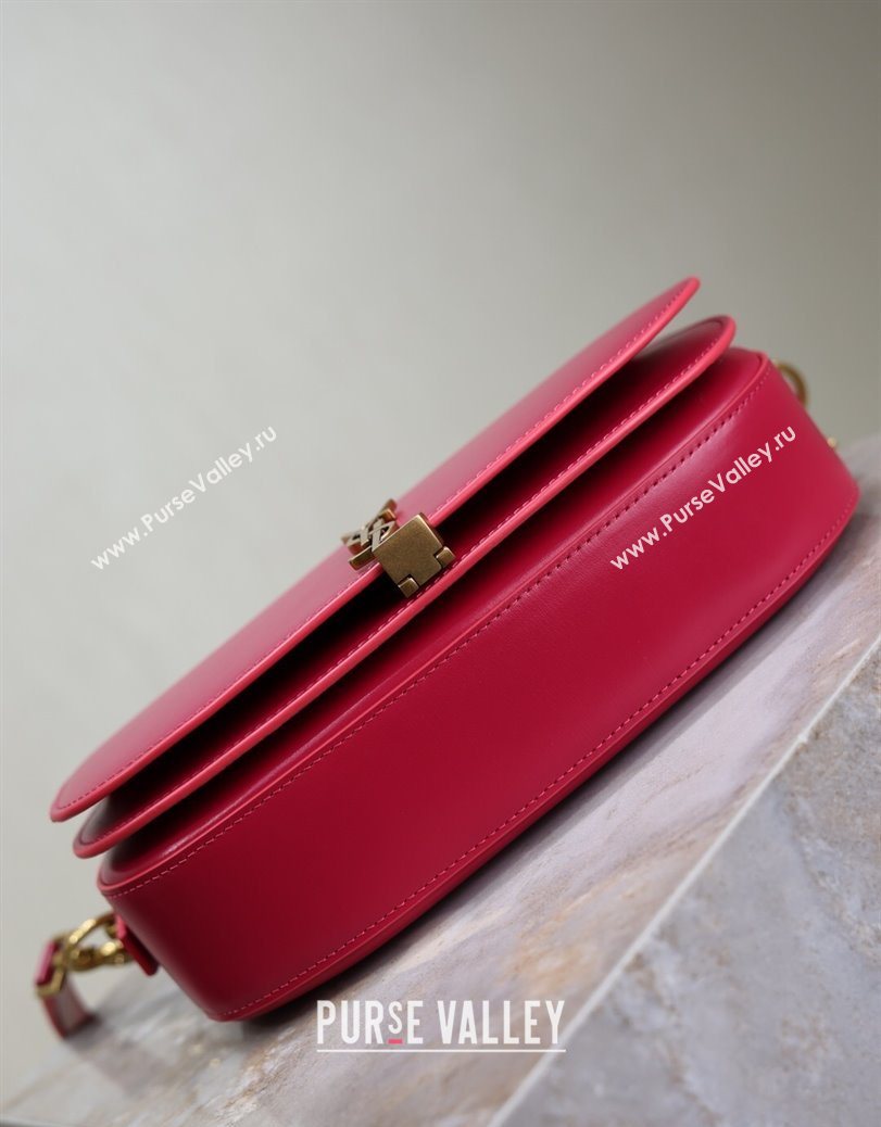 Saint Laurent Voltaire Bag in Box Leather Fuchsia 2025 7876710 (YY-250801077)