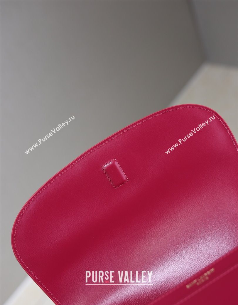 Saint Laurent Voltaire Bag in Box Leather Fuchsia 2025 7876710 (YY-250801077)