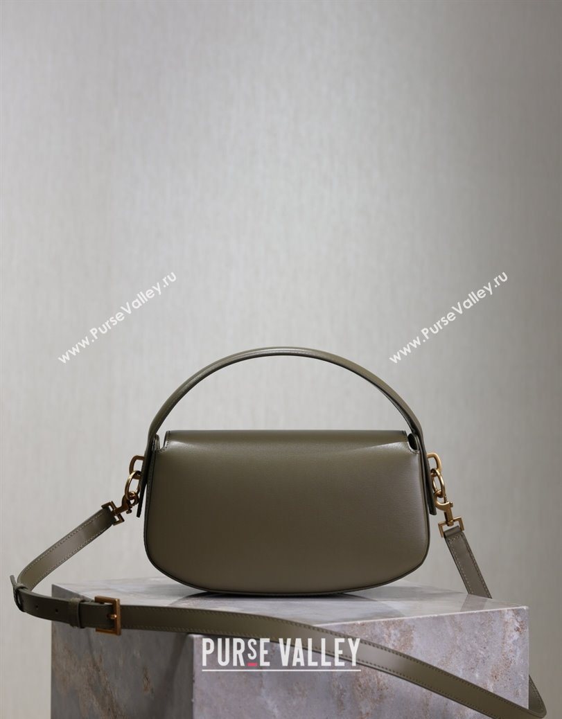 Saint Laurent Voltaire Bag in Box Leather Wheat Green 2025 7876710 (YY-250801078)