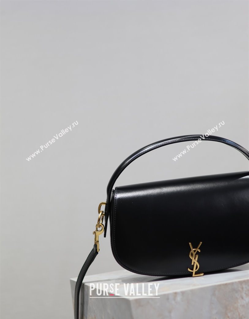 Saint Laurent Voltaire Bag in Box Leather Black 2025 7876710 (YY-250801081)