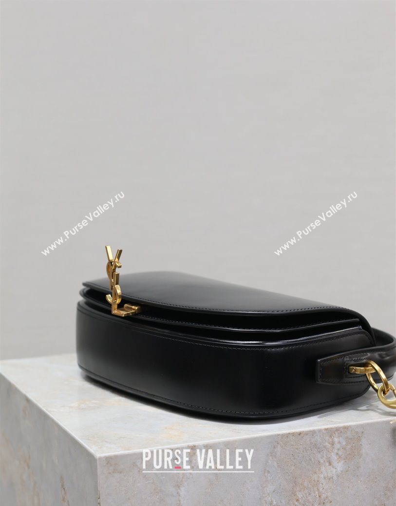 Saint Laurent Voltaire Bag in Box Leather Black 2025 7876710 (YY-250801081)