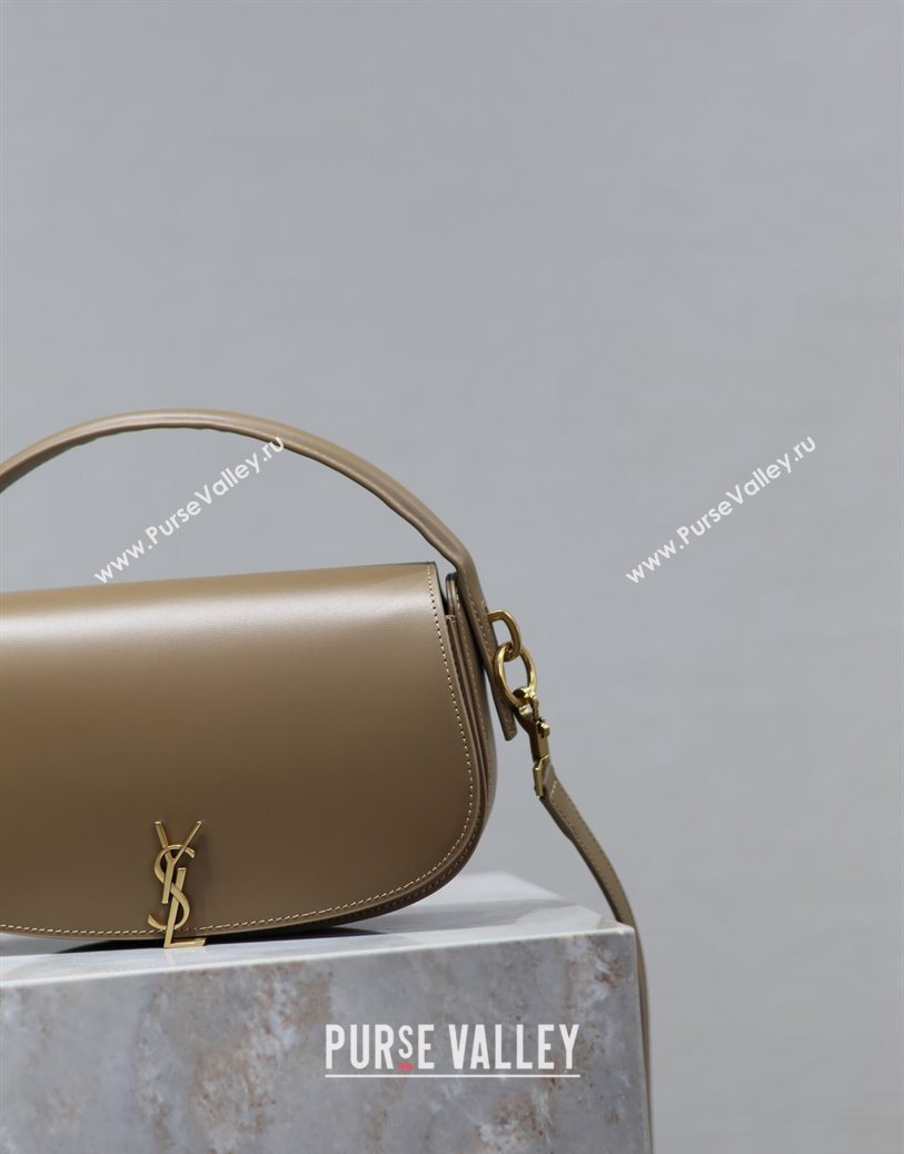 Saint Laurent Voltaire Bag in Box Leather Dark Toffee 2025 7876710 (YY-250801082)