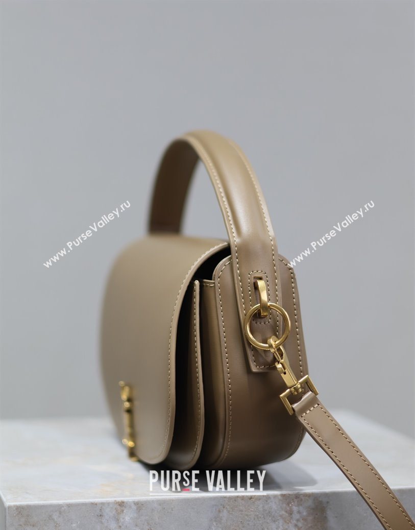 Saint Laurent Voltaire Bag in Box Leather Dark Toffee 2025 7876710 (YY-250801082)