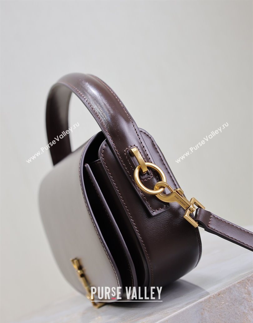 Saint Laurent Voltaire Bag in Box Leather Coffee 2025 7876710 (YY-250801083)