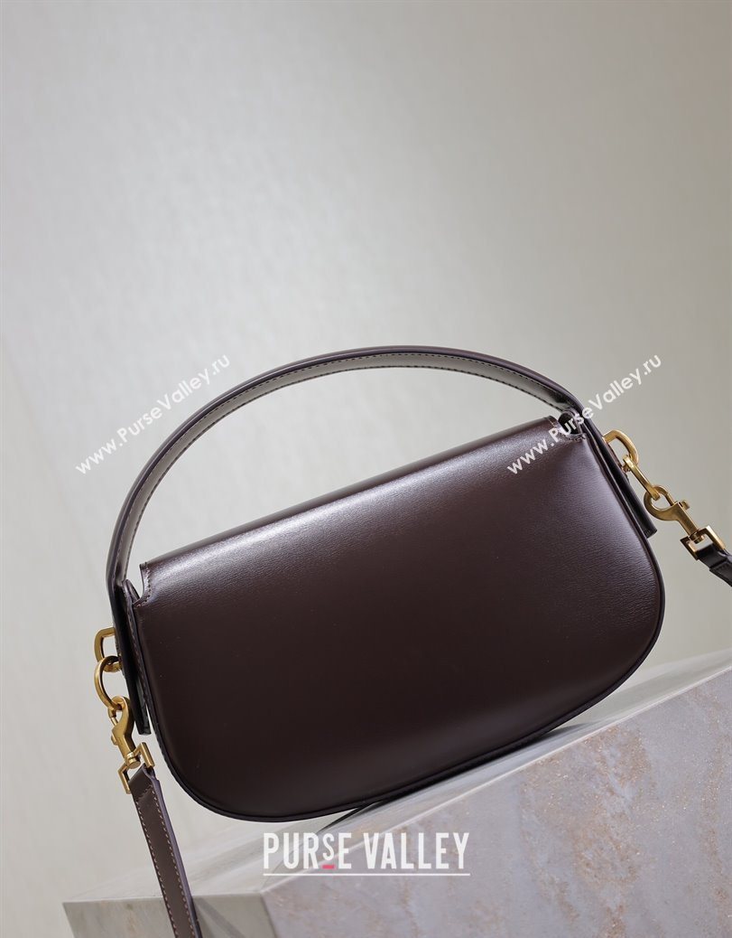 Saint Laurent Voltaire Bag in Box Leather Coffee 2025 7876710 (YY-250801083)